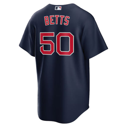Men's Boston Red Sox Mookie Betts Navy Alternate Replica Player Name Jersey